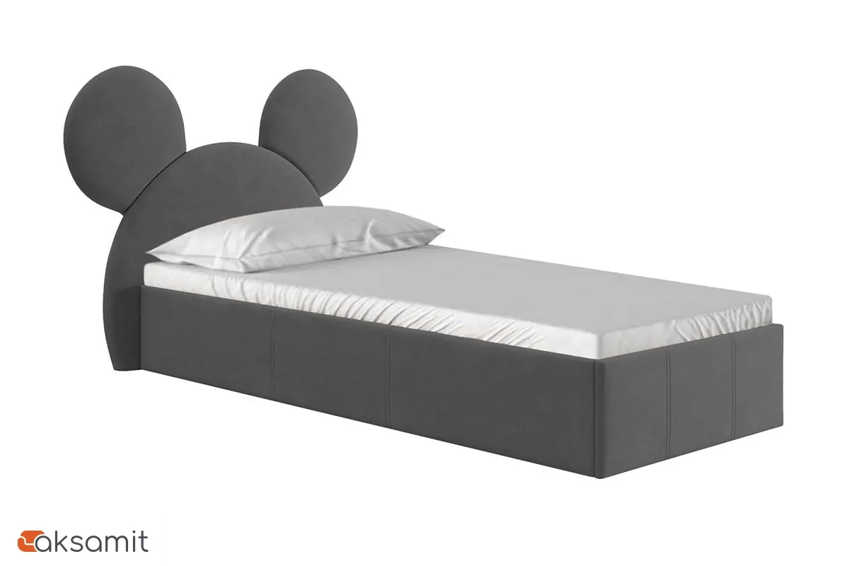 Кровать Микки с ПМ 90х200 (Серый) Кровать Микки с ПМ 90х200 (Серый)