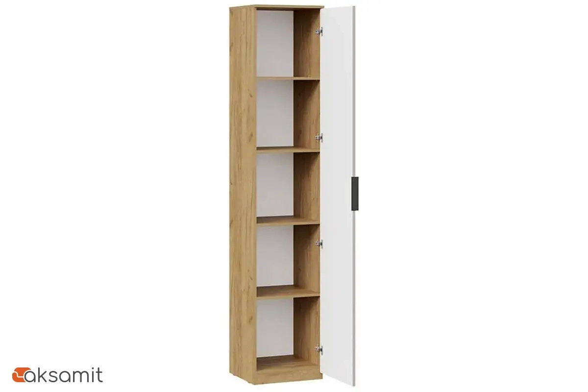 Шкаф для белья Хилтон Исп. 2 (Дуб Крафт золотой / Мокко матовый)