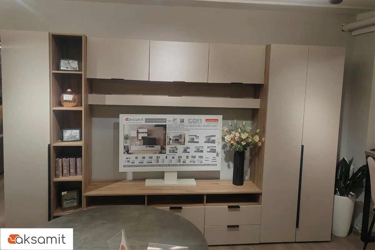 Гостиная Элис комплект 1 (Дуб Альпийский/Тефия)