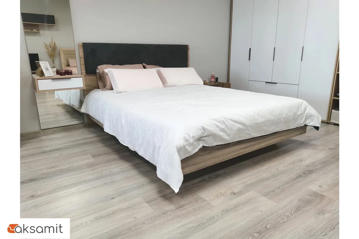 Шкаф четырехдверный Николь Мод.8 (Белый/Дуб Альпийский)