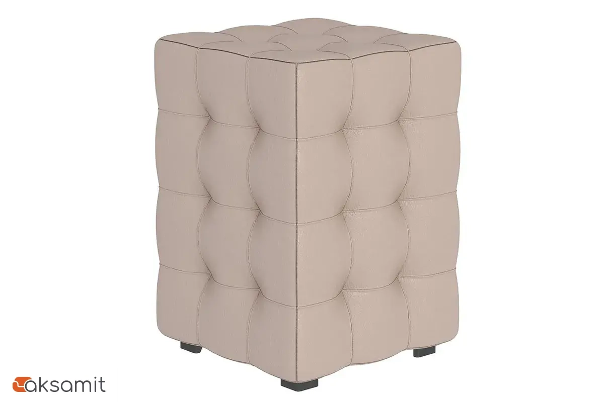 Пуф Модерн-2 мини (Кожзам / Гольф бежевый)