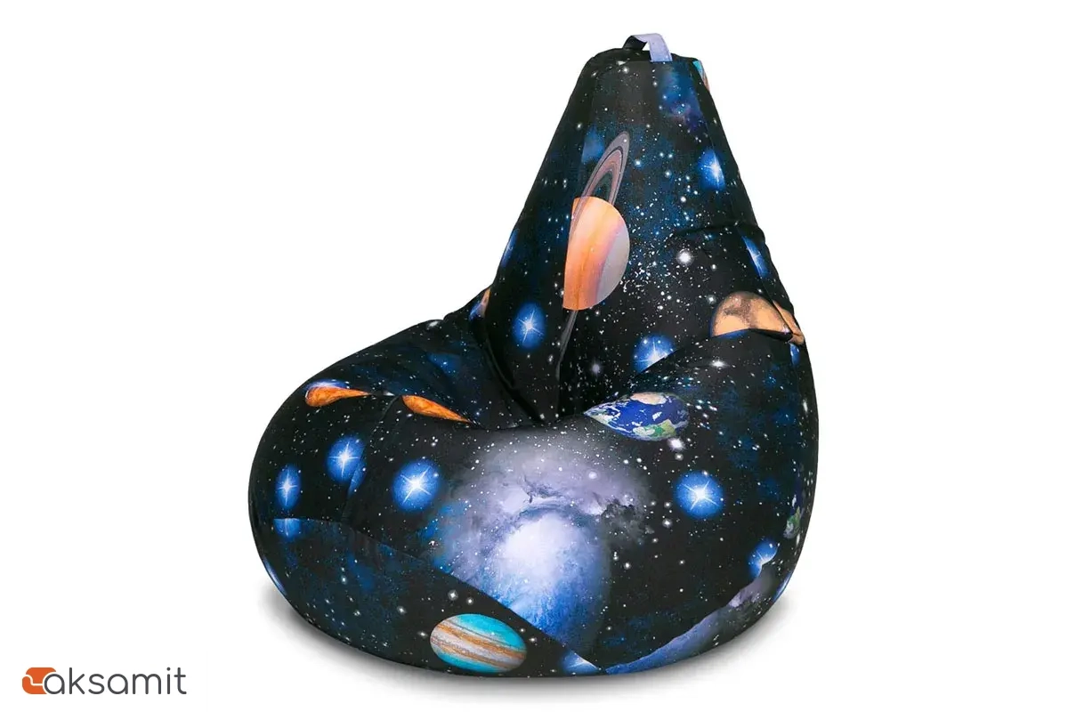 Кресло-мешок Груша Стандарт 3XL (Мебельный хлопок / Космос)