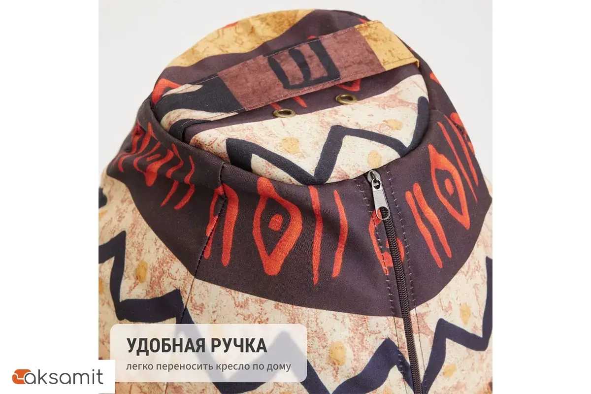 Кресло-мешок Груша Миди 2XL (Мебельный хлопок / Африка)