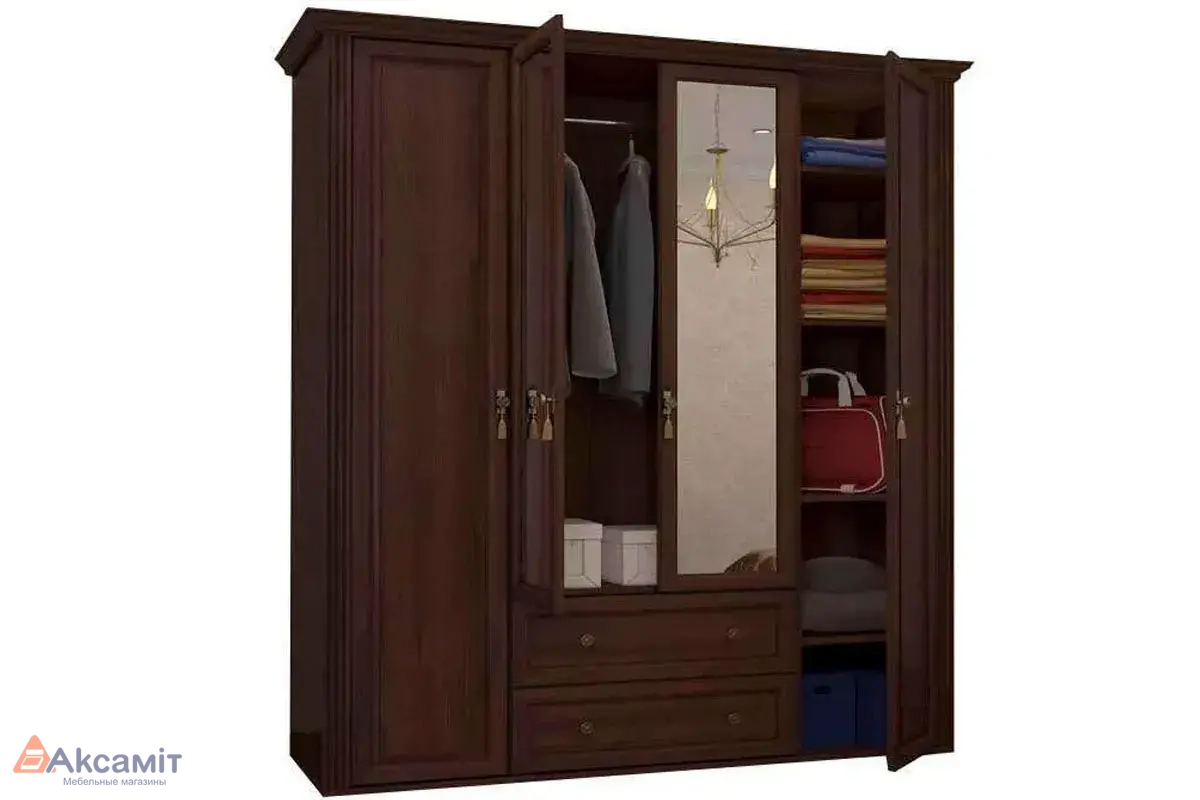 MONTPELLIER 2 Шкаф для одежды и белья орех шоколадный фото