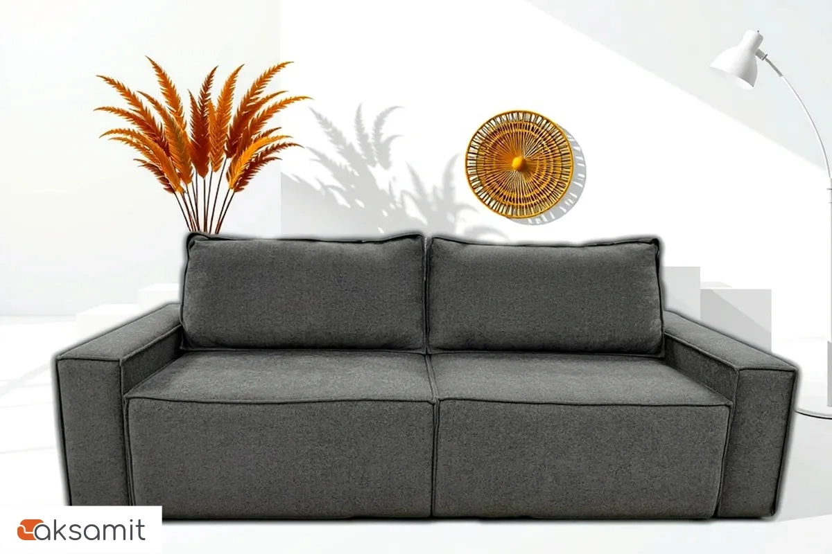 Диван Brick-3 S (Набивные подушки/Вывернутый) Гунин 2217/29