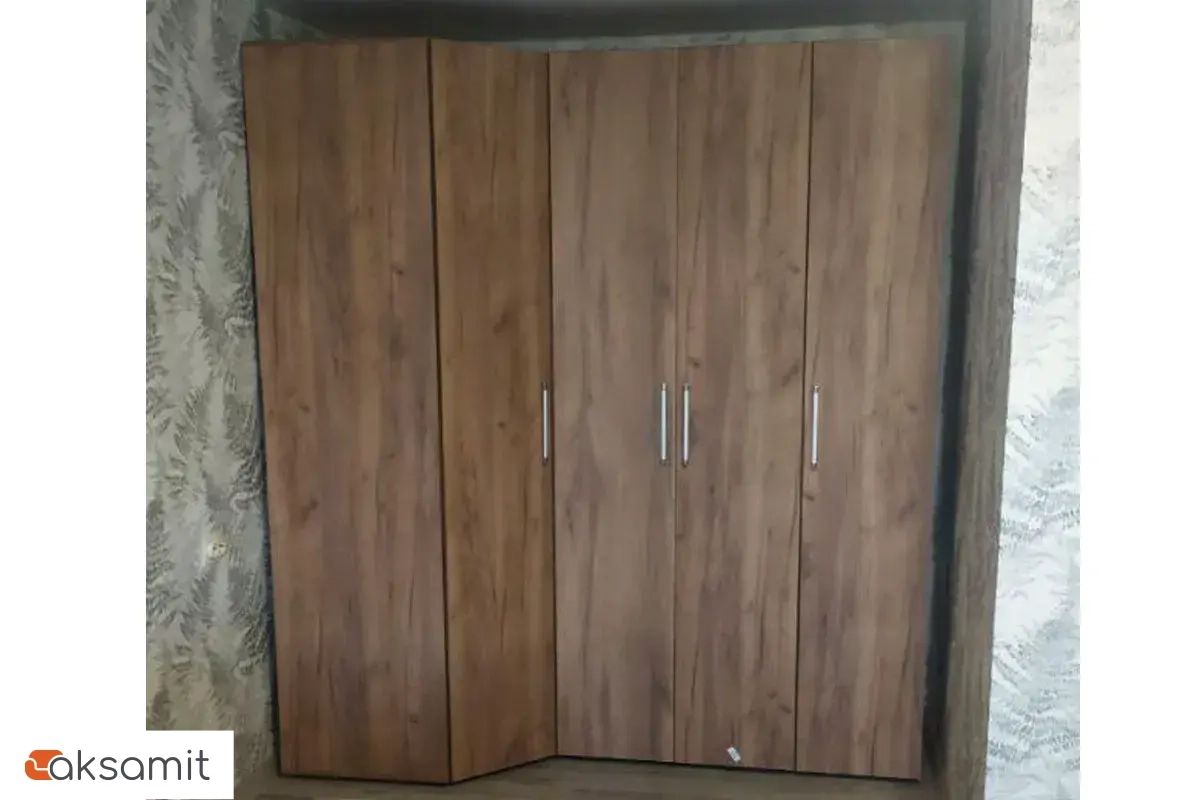 Монако 156 Шкаф угловой Дуб табачный Craft Монако 156 Шкаф угловой Дуб табачный Craft фото