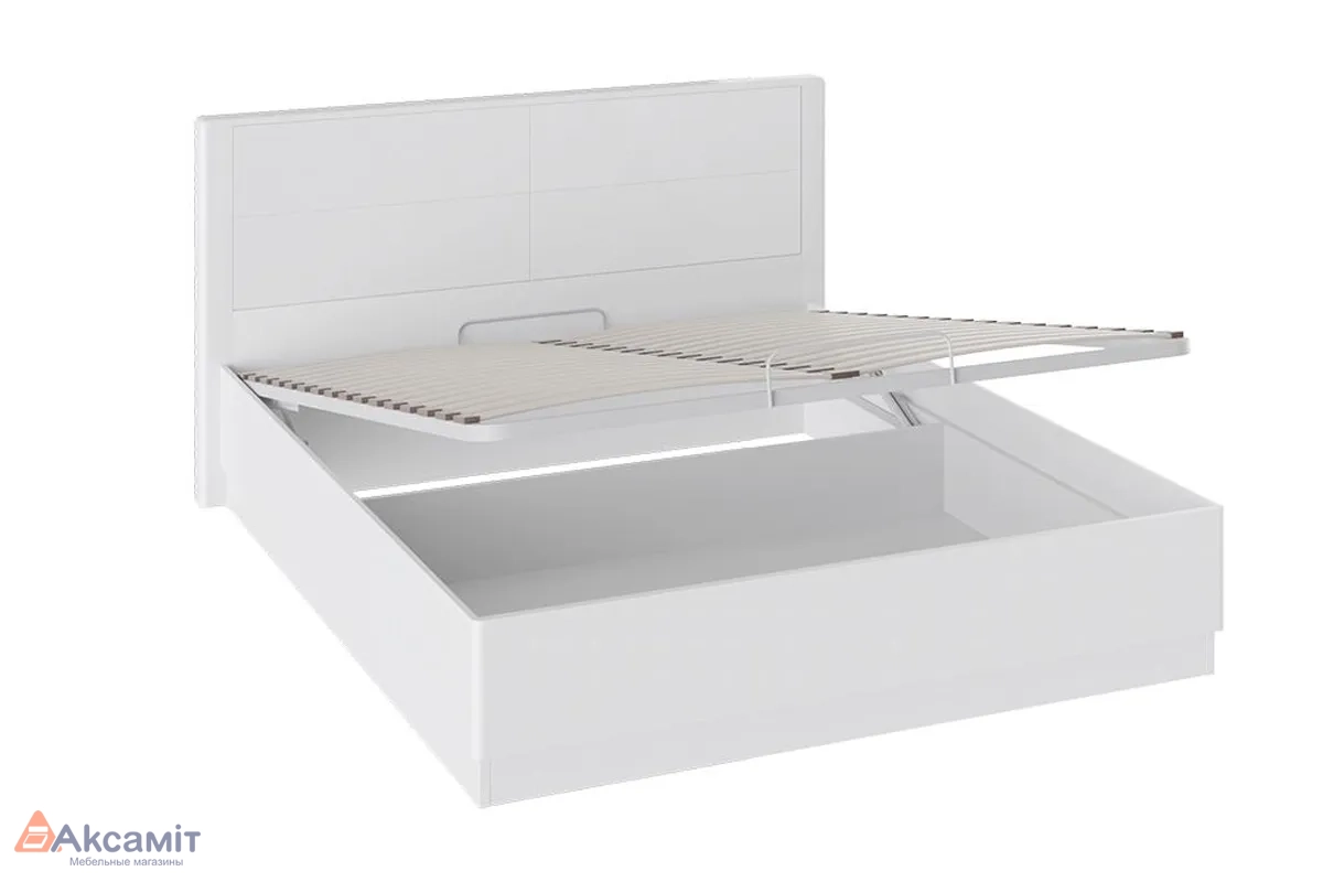 Двуспальная кровать Наоми с подъемным механизмом (Белый Глянец) 160х200 фото