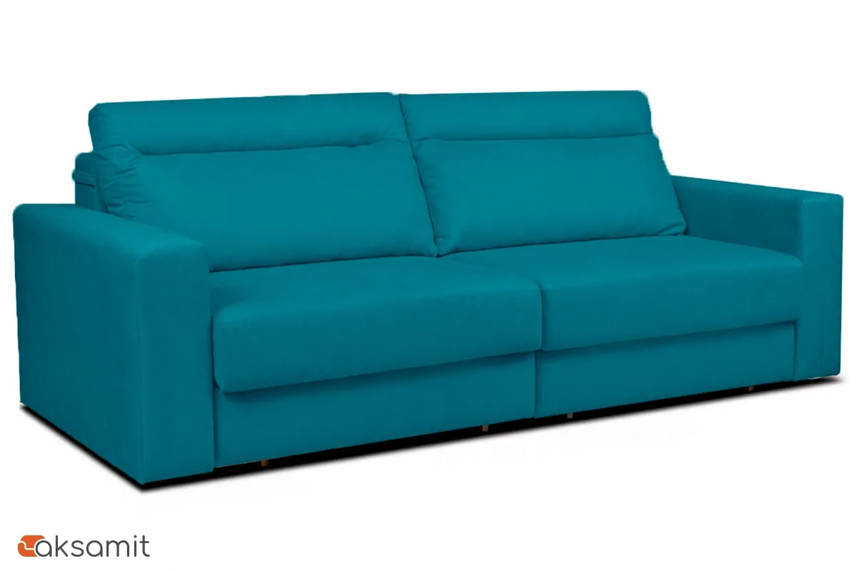 Диван Vega 2 (Набивные подушки/Отстрочка/НПБ) Джекпот Блю