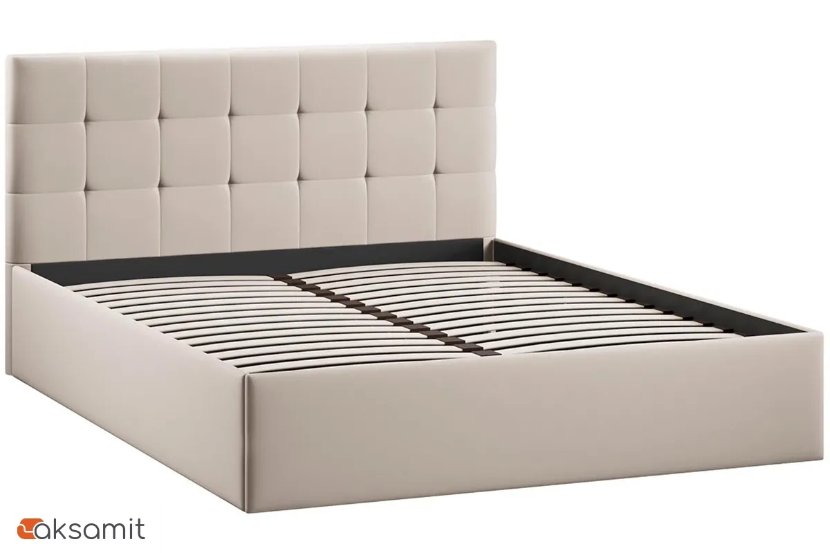 Кровать Джоли Тип 1 без ПМ 160х200 (Велюр/Confetti Cream) Кровать Джоли Тип 1 без ПМ 160х200 (Велюр/Confetti Cream)