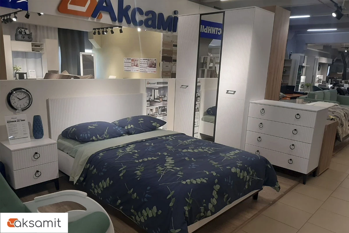 Тумба прикроватная Шарлиз (Белое сияние/Белый снег)