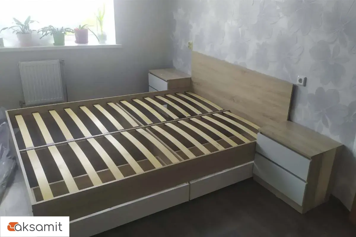 Кровать Лори с ящиками 140х200 (Дуб Сонома/Белый) Кровать Лори с ящиками 140х200 (Дуб Сонома/Белый)