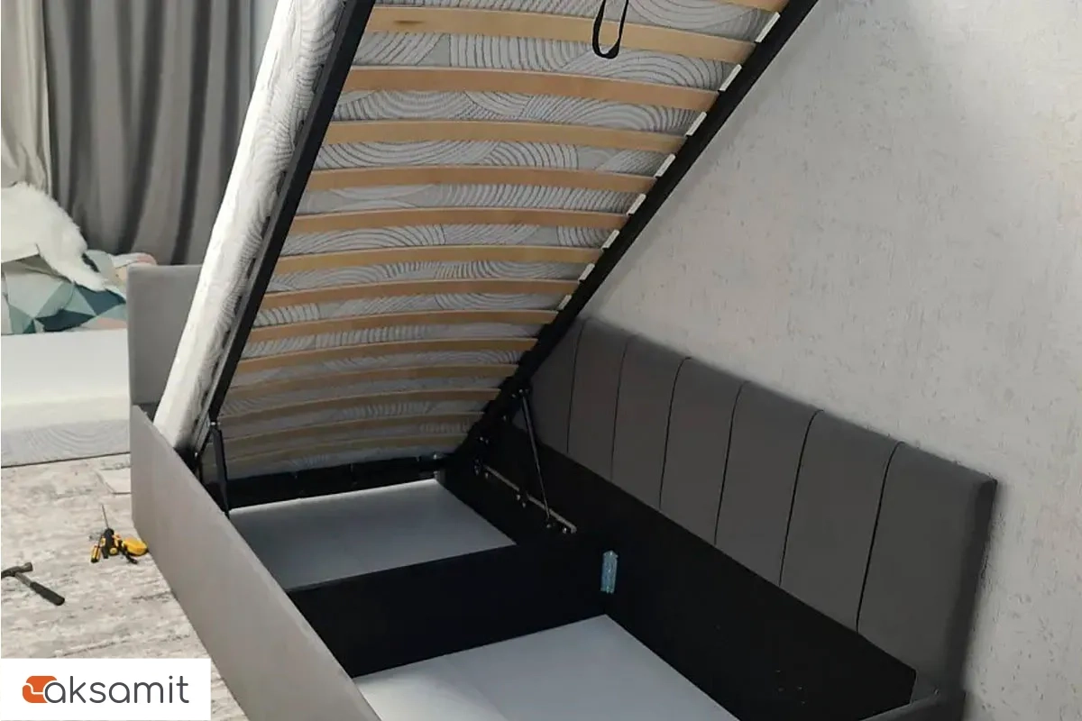 Кровать Мика с ПМ 90х200 универсальная Newtone Light GREY Кровать Мика с ПМ 90х200 универсальная Newtone Light GREY