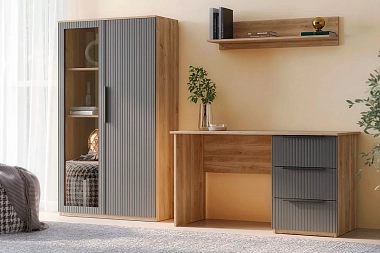 Набор мебели для детской Астория (Дуб кастелло медовый / Графит софт)