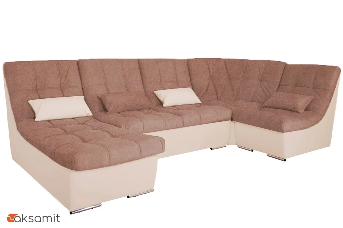 Угловой диван София 2 ДКУ латы Блисс 06 Каштан