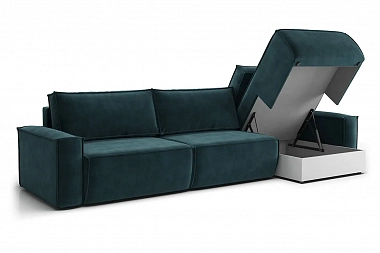 Модульный диван Тахо 2х-секционный с оттоманкой (Велютто 20)