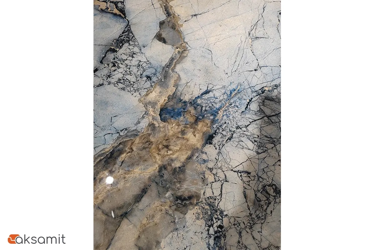 Стол обеденный Оникс 1800(2300) (Стекло с фотопечатью Магеллан / МДФ Черная шагрень / рама черная / металл черный)