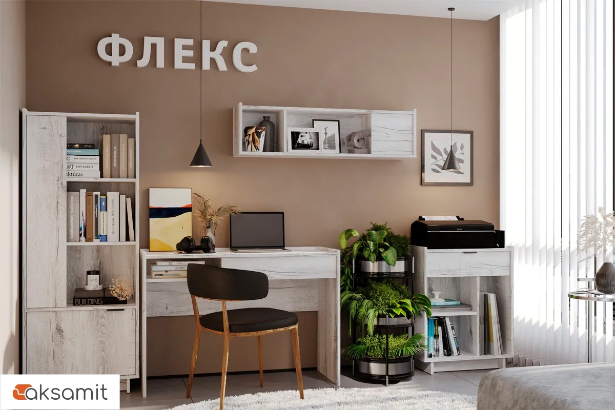 Полка навесная Флекс 10 (Дуб Шавиниган) Полка навесная Флекс 10 (Дуб Шавиниган)