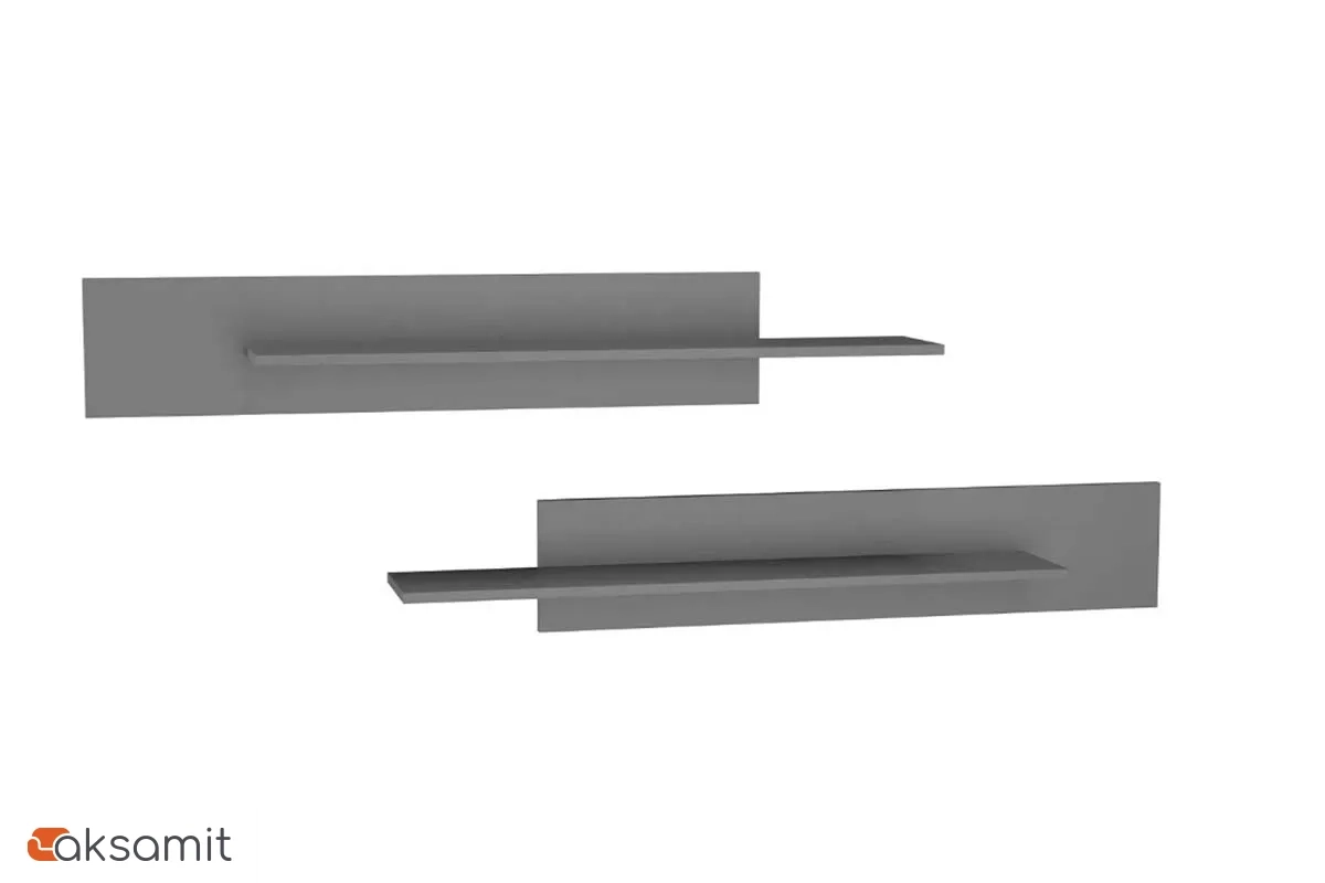 Комплект навесных полок Point Серый Графит (71775211)