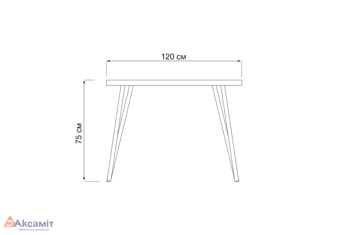 Стол нераздвижной Сиена 1200 (Цемент светлый/Белый)