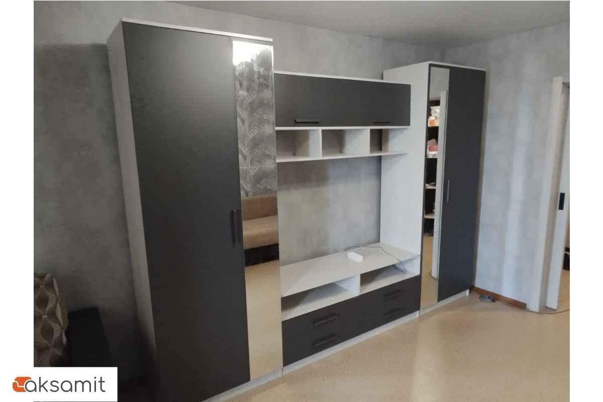 Гостиная Палермо-7 (Анкор белый/Графит)