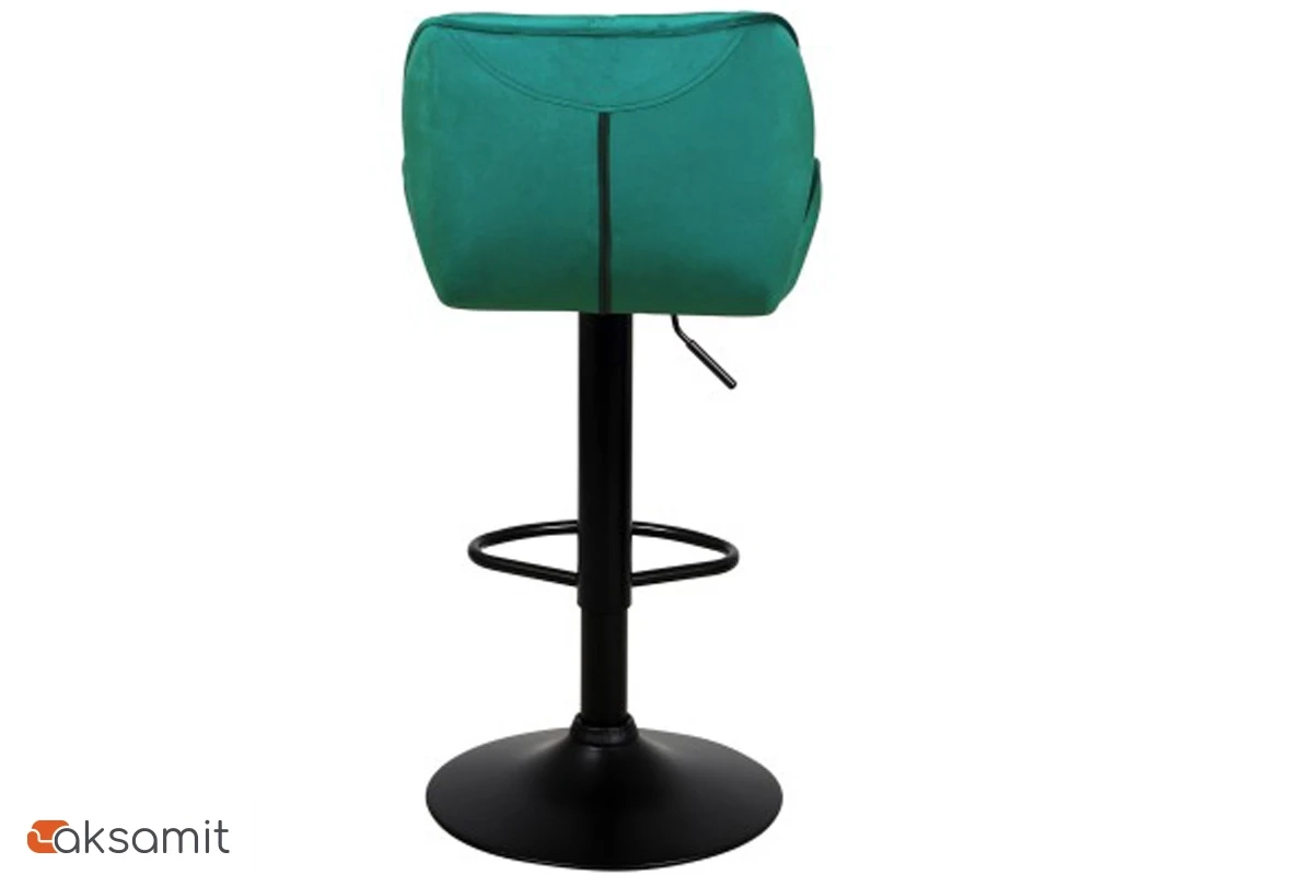 Стул барный с мягкой спинкой Кристалл (Зелёный/Велюр) WX-2583