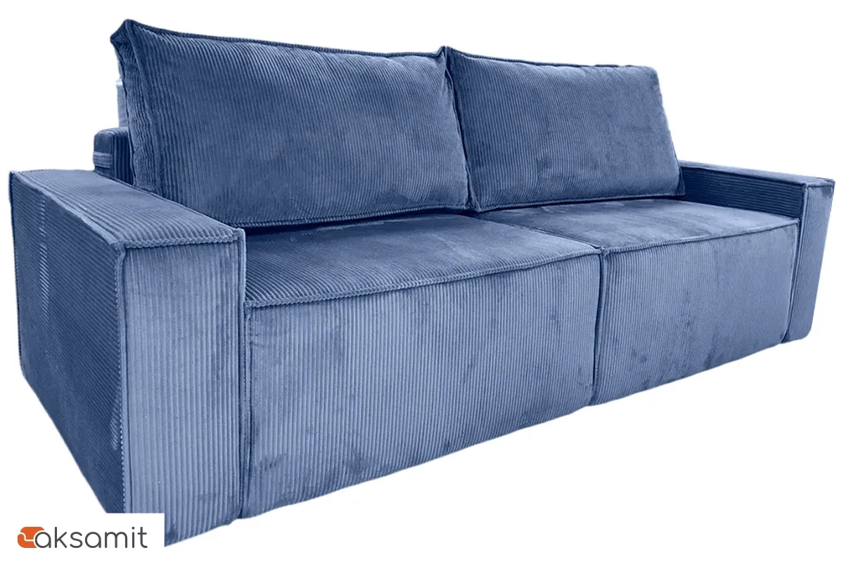 Диван Brick-3 S (Набивные подушки/Вывернутый) Арбен-Цилиум Индиго