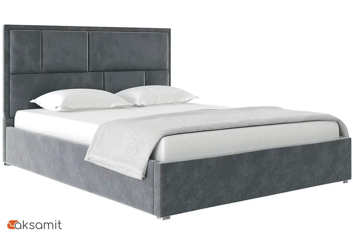 Кровать Madison без орт. основания 160х200 (Велюр/Серый) 72305583 Кровать Madison без орт. основания 160х200 (Велюр/Серый) 72305583