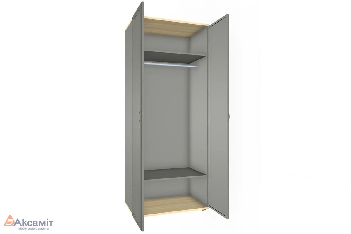 Шкаф для одежды и белья ШК-1002-АС-СО (Ясень Асахи/Серый Оникс)