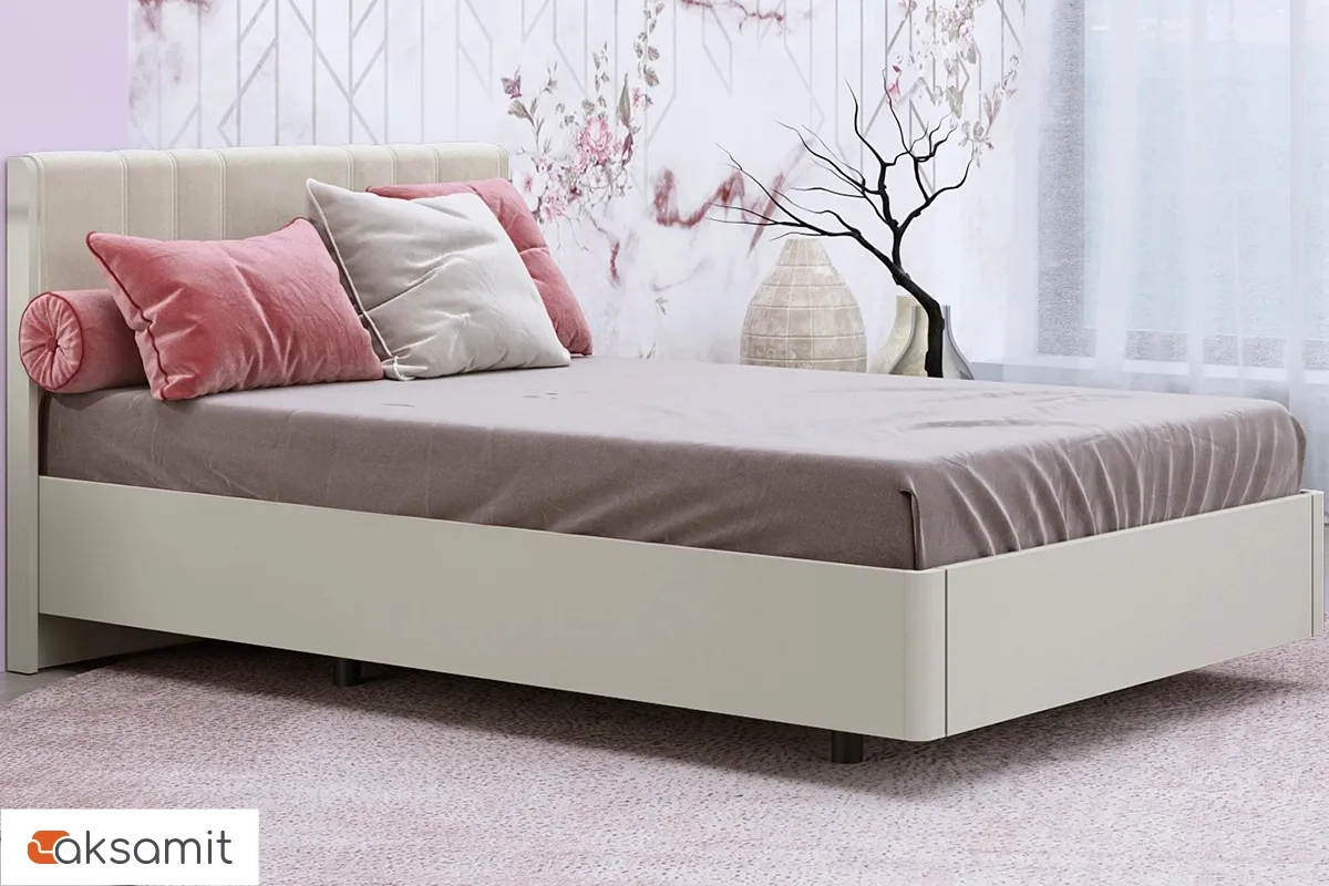 Кровать КР-5012-СК-КМ-В 140х200 (Серый Кашемир / Кашемир Матовый / Велюр)