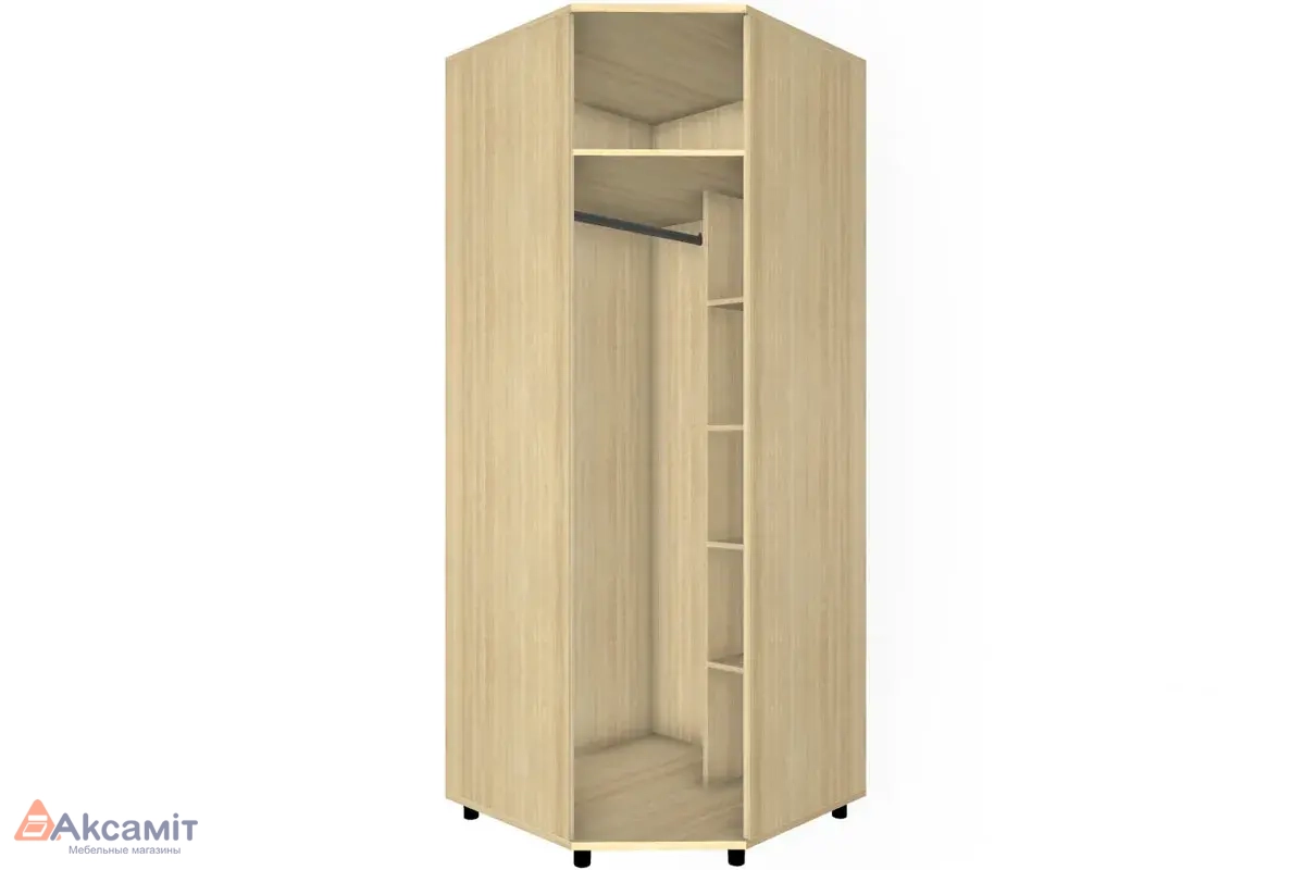 Шкаф для одежды и белья ШК-5012-АС-БГ (Ясень Асахи/Белый Бриллиант Глянцевый)