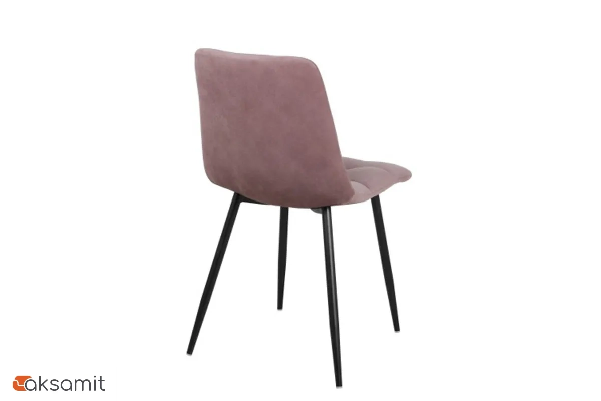 Стул Чили каркас Муар черный, велюр (Maserati 15 пастельно-фиолетовый) СРП-052