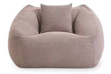 Бескаркасное кресло Нова (Вельвет / Бежевый песочный) 5XL