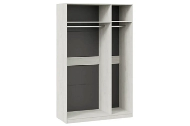 Шкаф комбинированный Либерти СМ-297.07.433 с 3 зеркальными дверями (Дуб крафт белый)