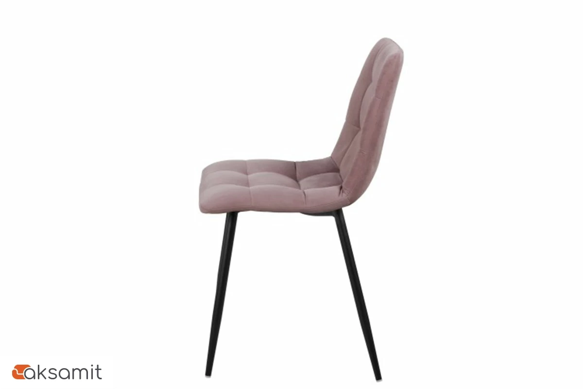 Стул Чили каркас Муар черный, велюр (Maserati 15 пастельно-фиолетовый) СРП-052
