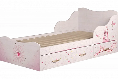Принцесса 5 Кровать на 900 с ящиками (комплектация 1) фото