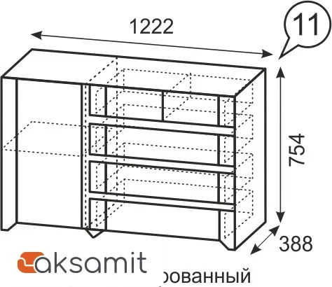 Твист 11 Комод комбинированный Твист 11 Комод комбинированный фото