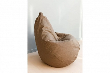 Кресло Мешок Груша 3XL (Светло-коричневая/Рогожка)