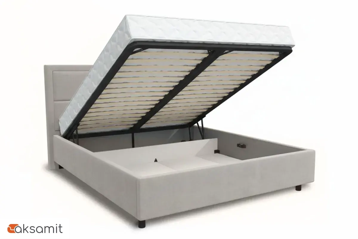 Кровать Квадро-3 с ПМ 160х200 (Тедди 307) 5 кат.