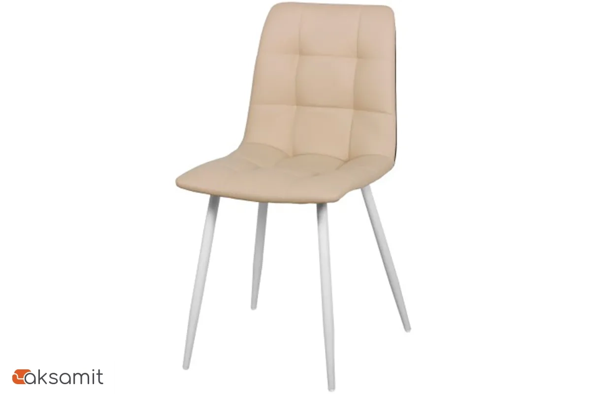 Стул Чили (Белый матовый / К/з экотекс 3014 / Бежевый) СРП-052