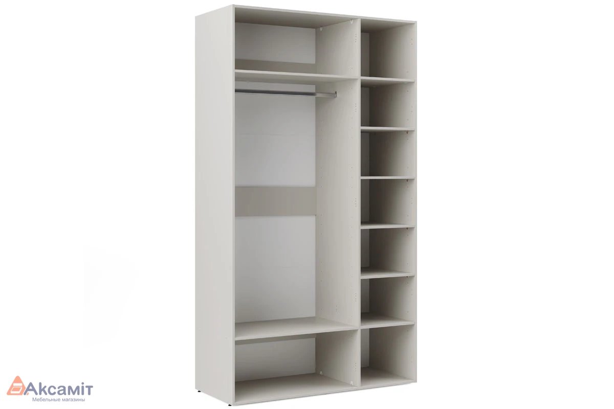 Корпус шкафа для гардеробной Мария МШ 135.55+МКП 135_180.55 (Дымчато-серый)
