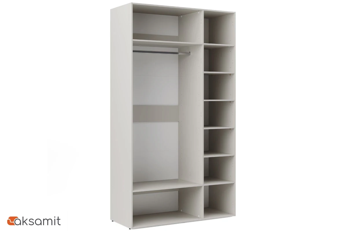 Корпус шкафа для гардеробной Мария МШ 135.55+МКП 135_180.55 (Дымчато-серый) Корпус шкафа для гардеробной Мария МШ 135.55+МКП 135_180.55 (Дымчато-серый)