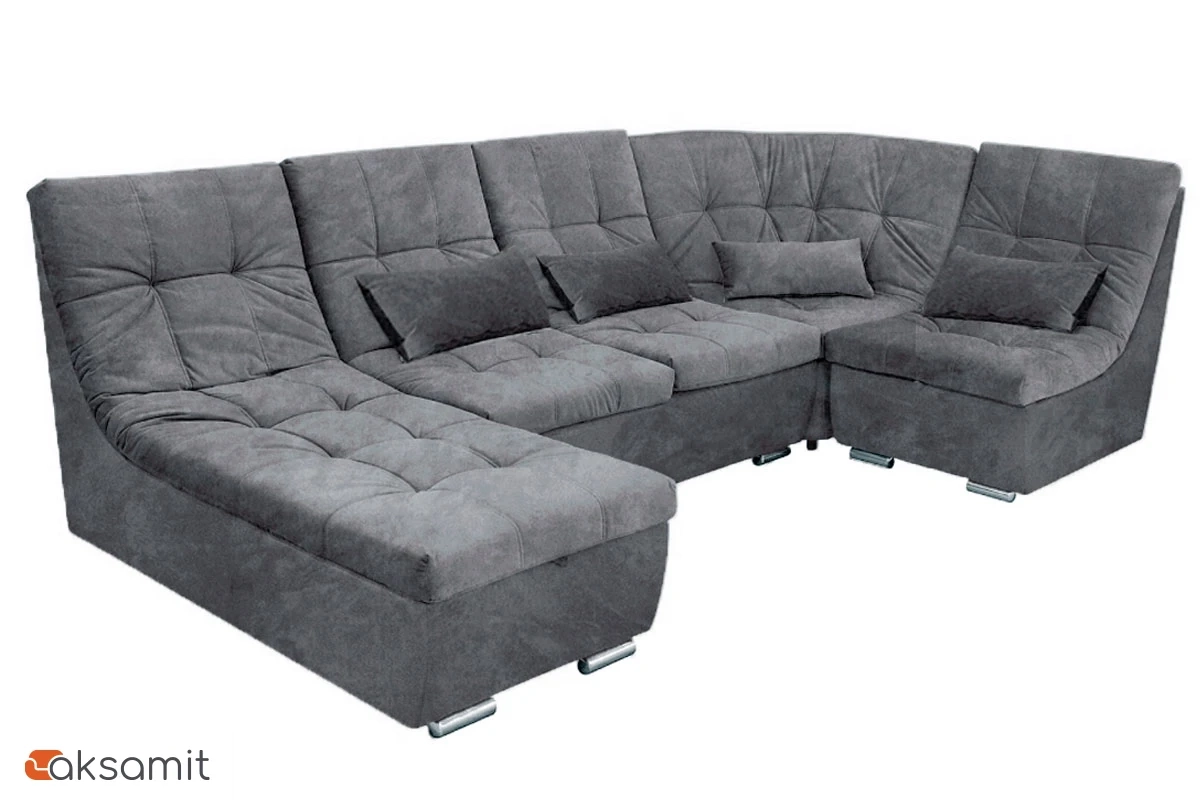 Угловой диван София 2 ДКУ 3Т латы Siesta Грей