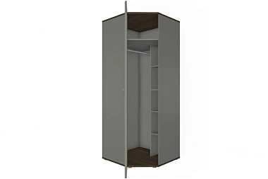 Шкаф для одежды и белья ШК-1011-ГТ-СО (Гикори Джексон Темный/Серый Оникс)