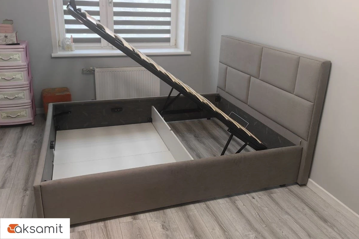 Кровать Невада-1 с ПМ 160х200 (Lovers 27) 2 кат.