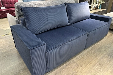 Диван Brick-3 S (Набивные подушки/Вывернутый) Арбен-Цилиум Индиго