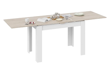 Стол раздвижной Промо тип 4 (Белый/Дуб сонома светлый)