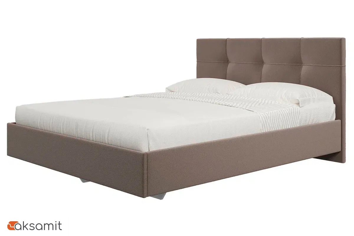 Кровать Каприз на латах 140х200 (Newtone CACAO (капучино)) Кровать Каприз на латах 140х200 (Newtone CACAO (капучино))