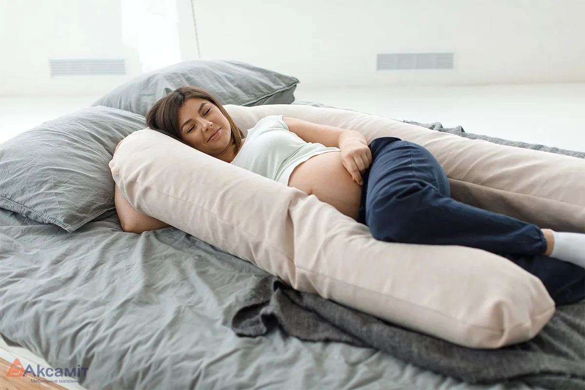 Подушка для беременных U-образная (Бежевая)