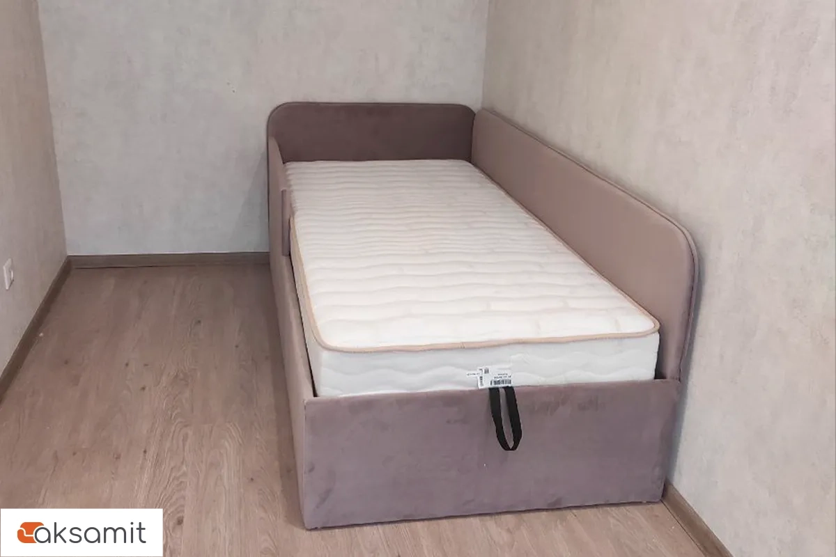 Кровать угловая Джеки с ПМ (122) 90х200 (Розовый/California 390) Кровать угловая Джеки с ПМ (122) 90х200 (Розовый/California 390)