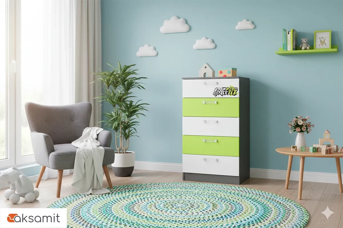 Комод с 5 ящиками Граффити